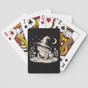 Häxig groda vintage halloween goblincore casinokort