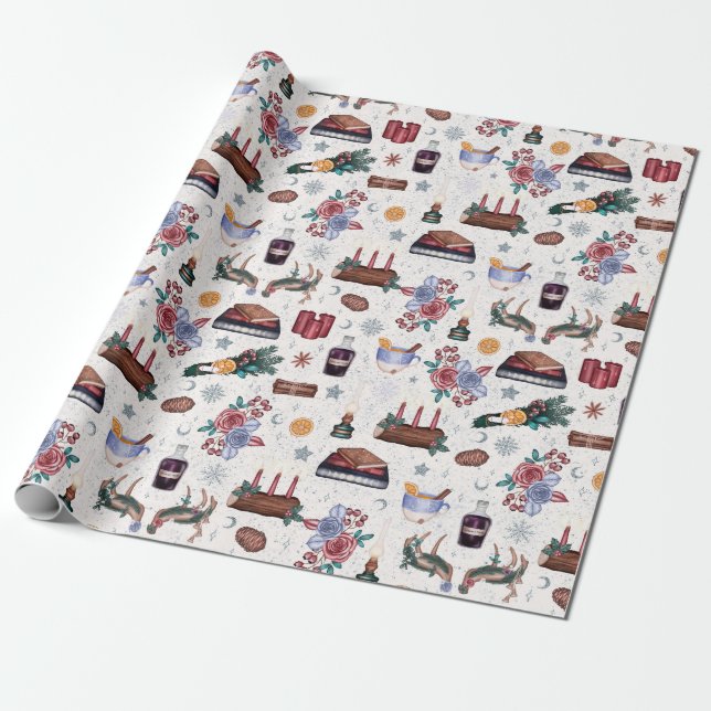 Häxig jul presentpapper (Utrullad)