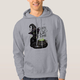 Häxig kattenergi hoodie Unisex spöklik Halloween