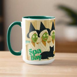 Häxig spa-dag rolig humor mugg