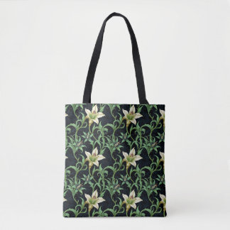 Häxig Star Lily Botanisk Handväskor Tygkasse