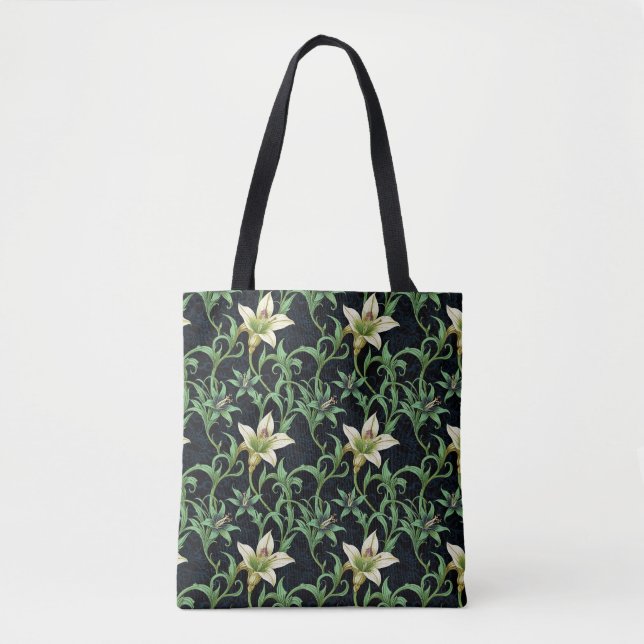 Häxig Star Lily Botanisk Handväskor Tygkasse (Framsida)