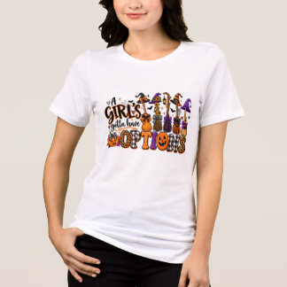 Häxiga flickors trolldrycker Halloween-design T Shirt