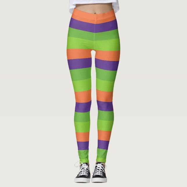 Häxiga randiga leggings (Framsida)