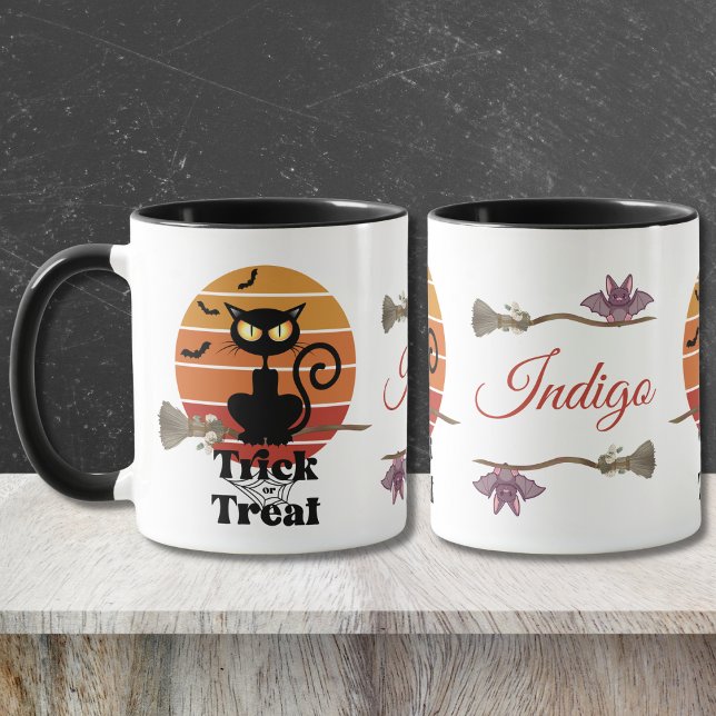 Häxkatten's Trick or Treat Halloween-äventyr Mugg (Skapare uppladdad)