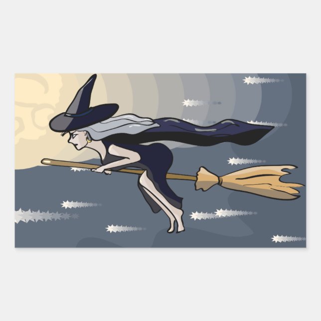 Häxklistermärken Rektangulärt Klistermärke (Framsida)