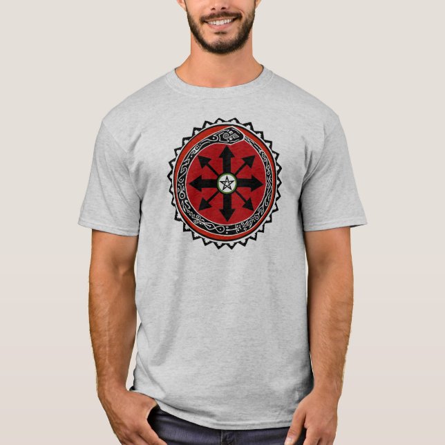 Häxkonst-symbol för kaos t-shirt (Framsida)