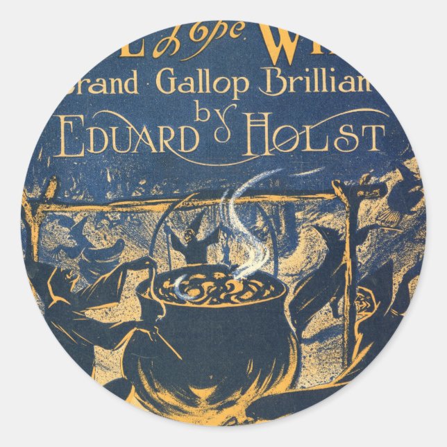 häxkonsugn runt klistermärke (Framsida)