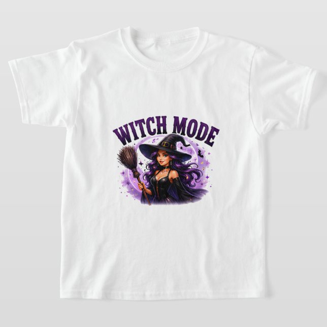✨ Häxläge Aktiverat Halloween-citat 🧙 T Shirt (Laydown)