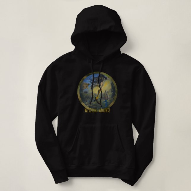 "Häxlik Kvinna" Välj Färg -  T Shirt (Design framsida)