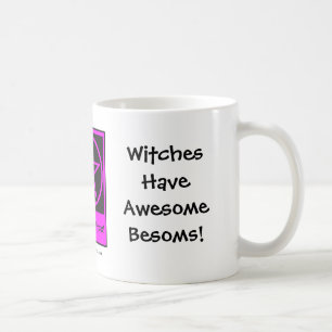 Häxor har enorma Besoms! Pagan Wiccan kopp/mugg Kaffemugg