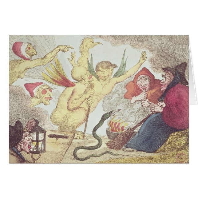 Häxor i en Hayloft Hälsningskort (Framsidan Horizontal)