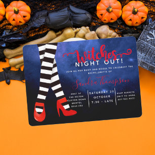 häxor natt ute halloween möhippa inbjudningar
