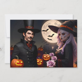 Häxor och trollkarlar Halloween Bash-fest Inbjudningar