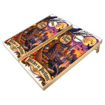 Häxor vs. Puritaner™ Salem Village Cornhole Set