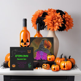 Häxornas Coven Halloween-fest Inbjudningar