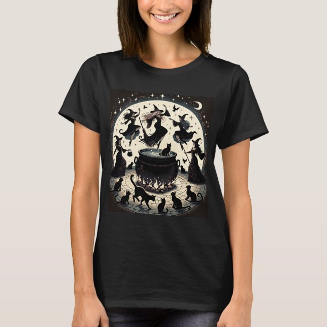 Häxornas Dans: Förtrollad Skogssamling T Shirt (Framsida)