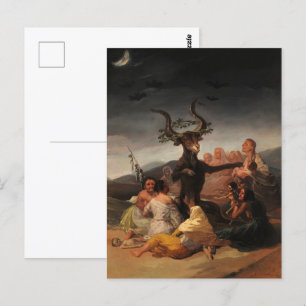 Häxornas sabbat av Francisco de Goya Vykort