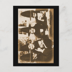 Häxornas Teaparty – sepia Vykort