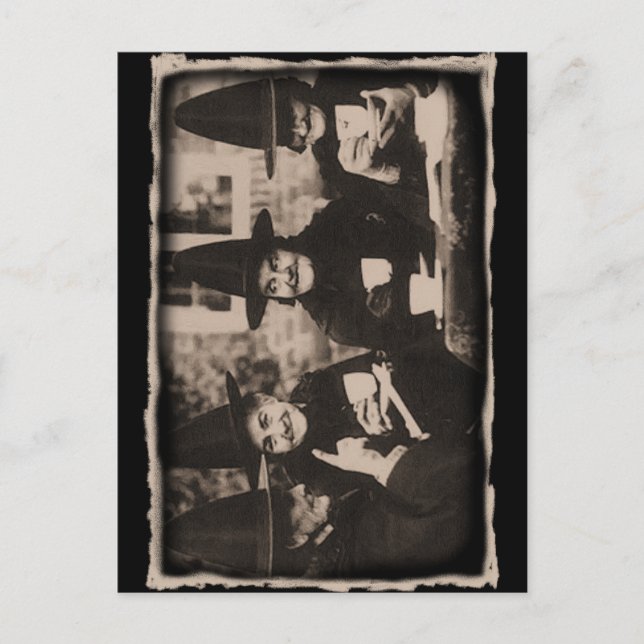 Häxornas Tekalas – gammal svart-vit Vykort (Framsida)