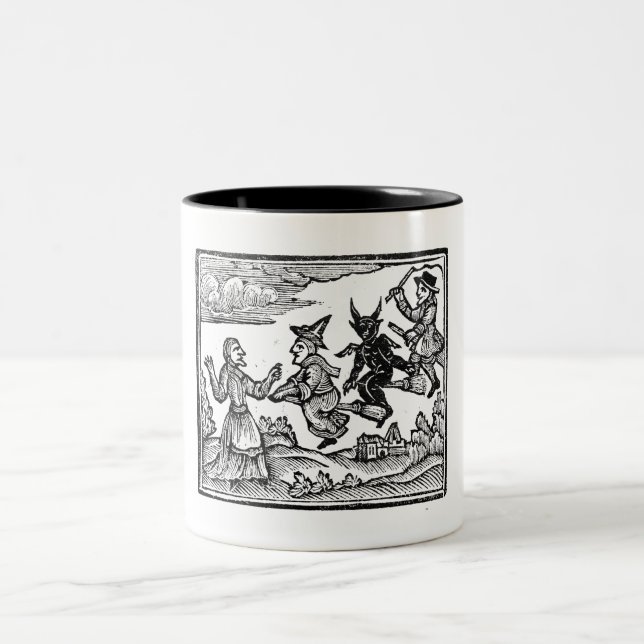 Häxors och trollkarlars historia Två-Tonad mugg (Center)