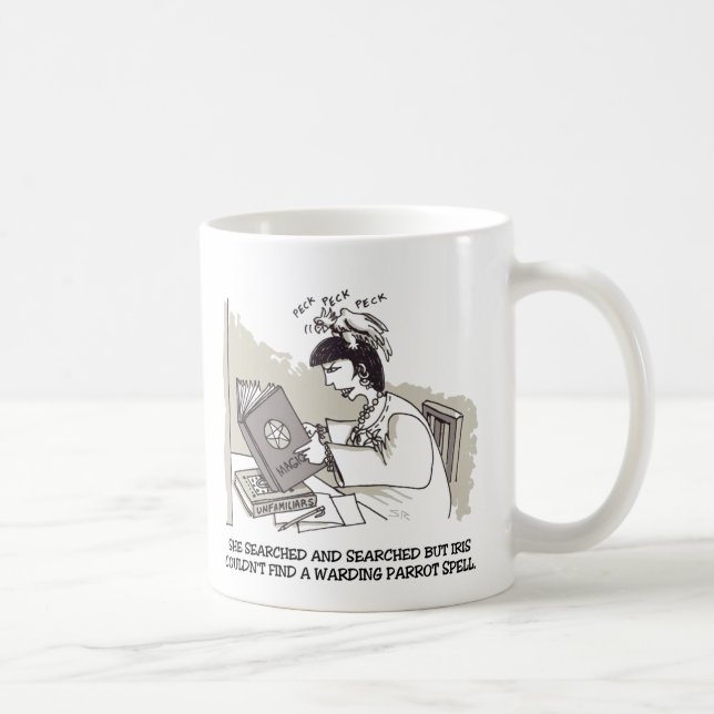 Häxparakit vänsterhandsmugg kaffemugg (Höger)