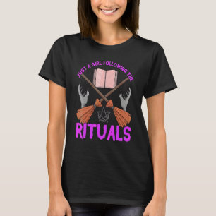 Häxritual Magiska Spells Trolldom Spellbok Wicca T Shirt