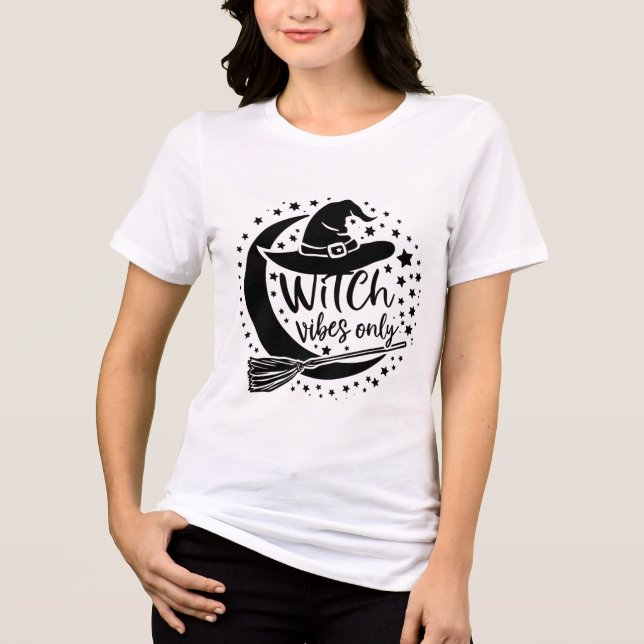 Häxstämning Endast - Halloween T Shirt (Framsida)