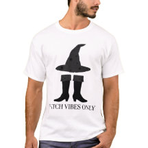 Häxstämning Endast T-shirt - Minimalistisk Häxhatt