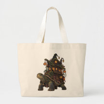 Häxstuga Sköldpadda Halloween Toteväska