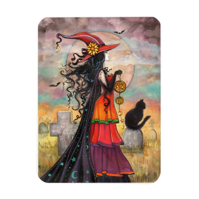 Häxväg Halloween Häxkunst Magnet (Vertikal)