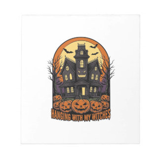 Häxvän Halloween Spökhus Tröja_1 Anteckningsblock