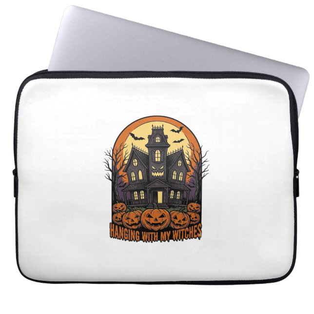 Häxvän Halloween Spökhus Tröja_1 Laptop Fodral (Framsidan)