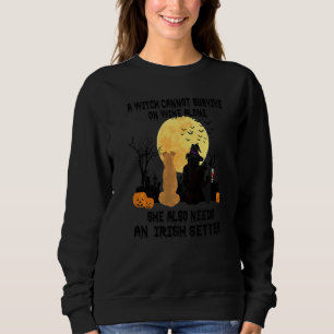 Häxvin och irländsk setter hundmamma Halloween-kos T Shirt