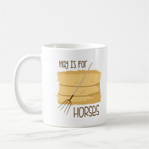 Hay är för hästar kaffemugg
