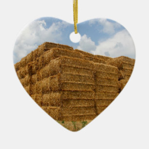 HaY BaLE Julgransprydnad Keramik