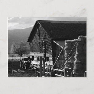 Hay Barn Postcard Vykort