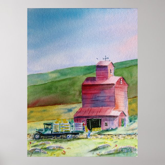 Hay Barn Print Poster (Framsidan)