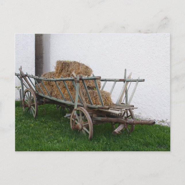 Hay Cart Vykort (Framsida)