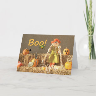 Hay Girl-Boo Card Kort
