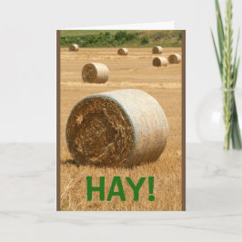 HAY! Grattis på födelsedagen Kort