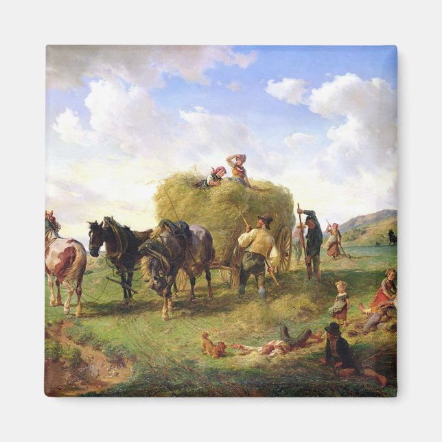 Hay Harvest, 1869 Magnet (Framsidan)