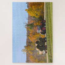 Hay Hauling i Vermont på hösten