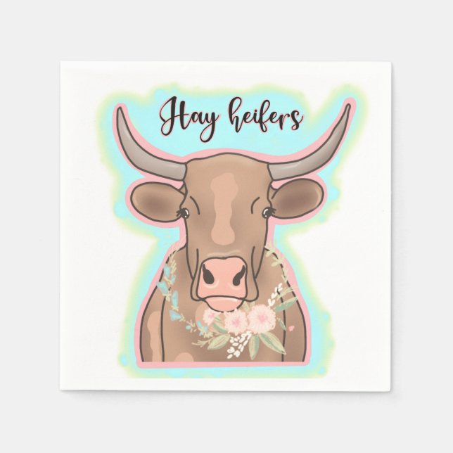 Hay heifers pappersservett (Framsidan)