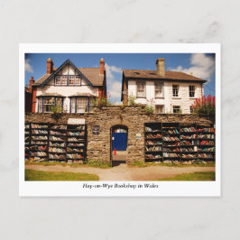 Hay on Wye Bookshop in Wales Vykort
