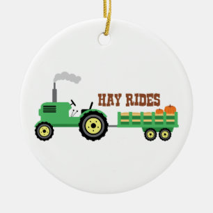 Hay Rides Julgransprydnad Keramik