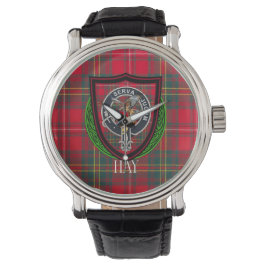 Hay Scottish Clan Tartan & Crest Armbandsur