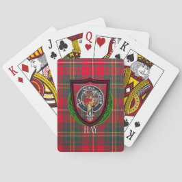 Hay Scottish Clan Tartan & Crest Casinokort