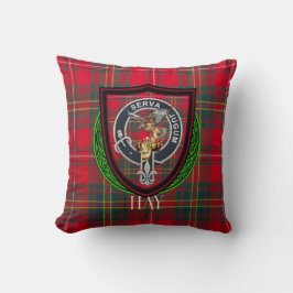 Hay Scottish Clan Tartan & Crest Kudde