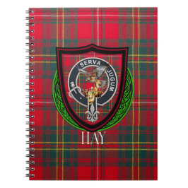 Hay Scottish Clan Tartan & Vapen Anteckningsbok